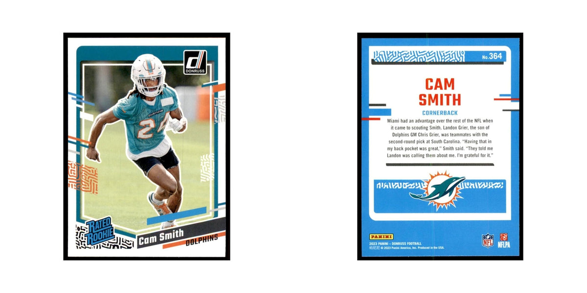 Cam Smith 2023 Donruss #364 Miami Dolphins Football Card NM