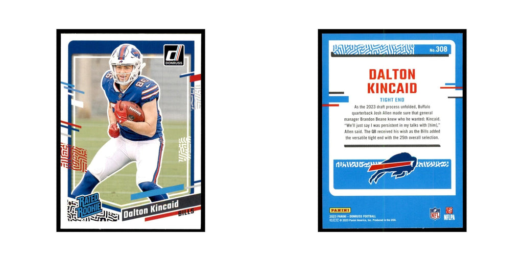 Dalton Kincaid 2023 Donruss #308 Buffalo Bills Football Card NM