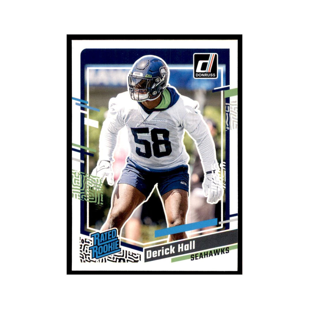 Derick Hall 2023 Donruss #388 Seattle Seahawks Football Card NM
