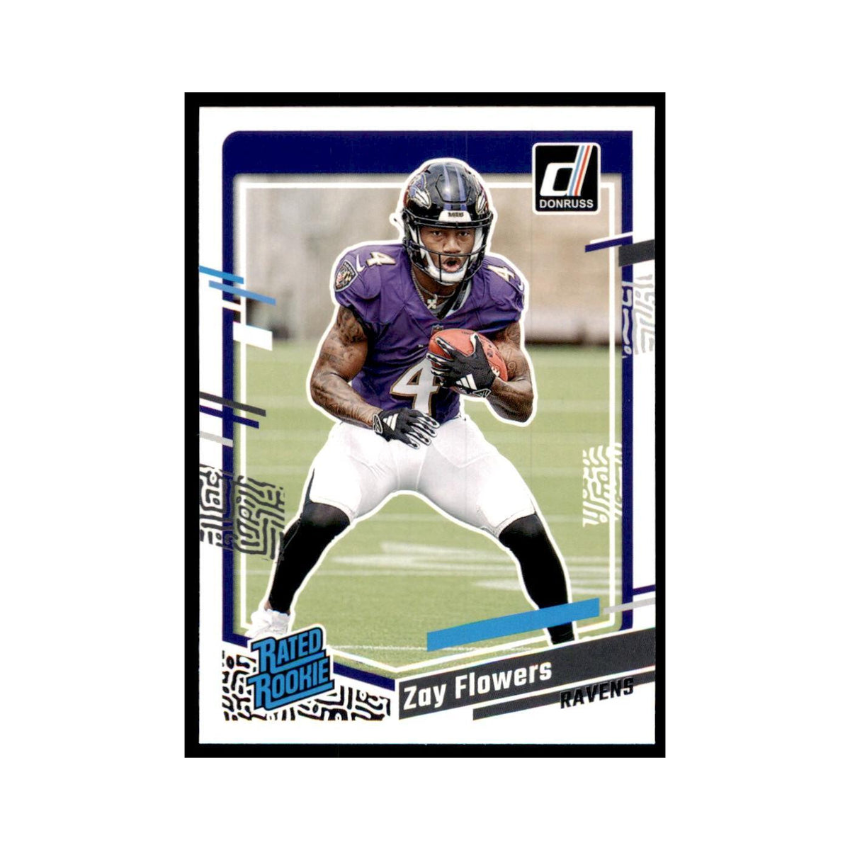 Zay Flowers 2023 Donruss #307 Baltimore Ravens Football Card NM