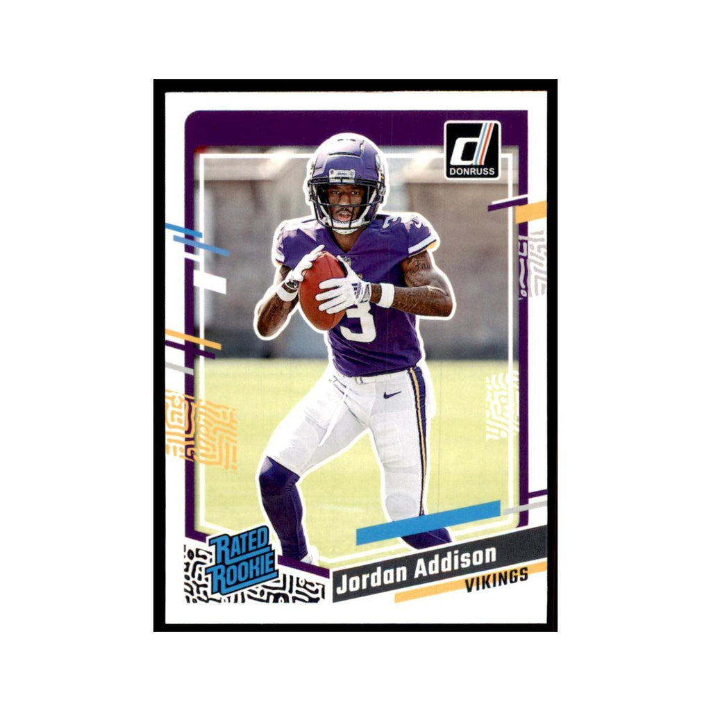 Jordan Addison 2023 Donruss #368 Minnesota Vikings Football Card NM