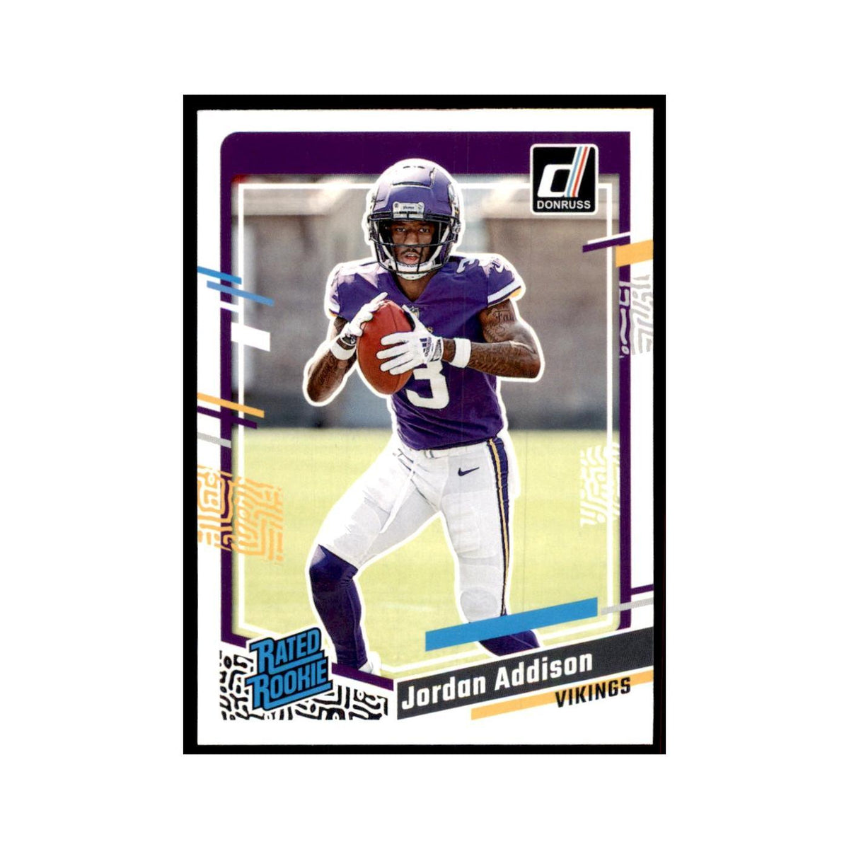 Jordan Addison 2023 Donruss #368 Minnesota Vikings Football Card NM