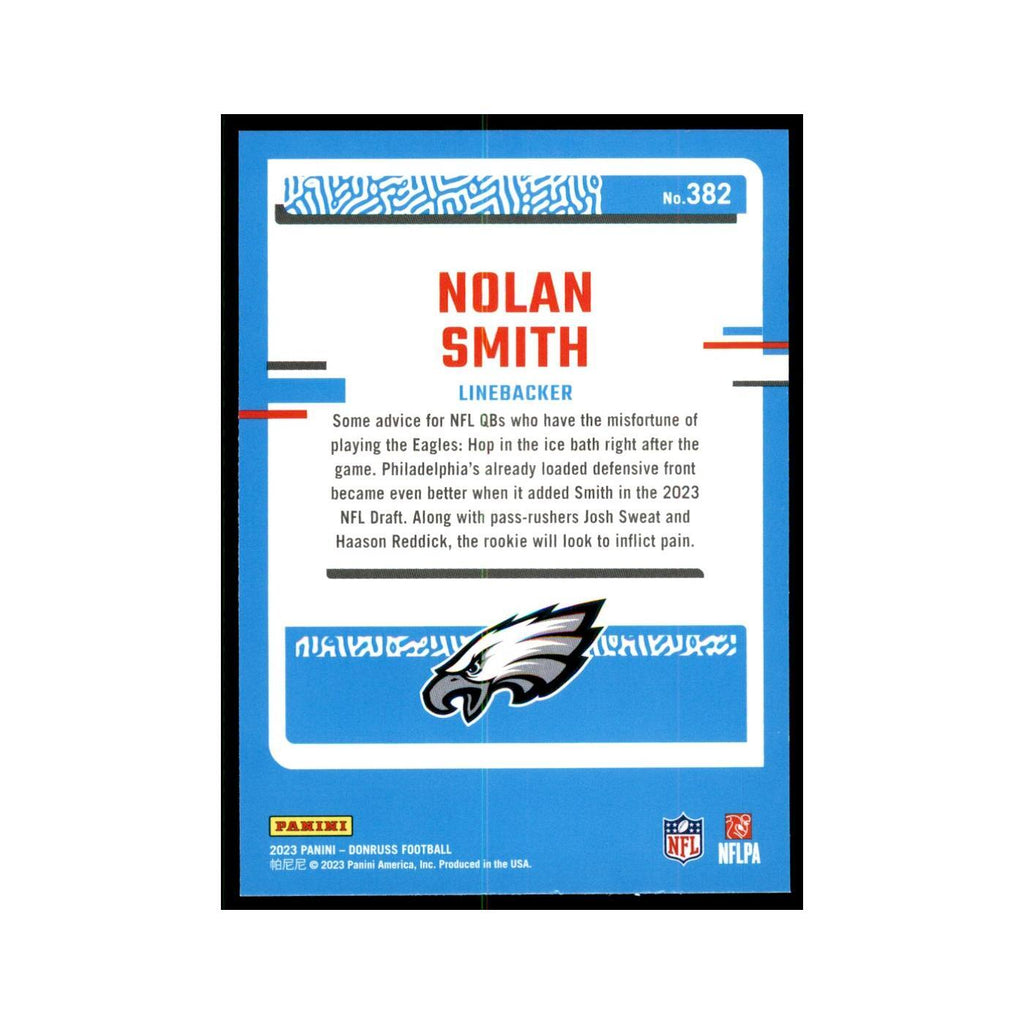 Nolan Smith 2023 Donruss #382 Philadelphia Eagles Football Card NM