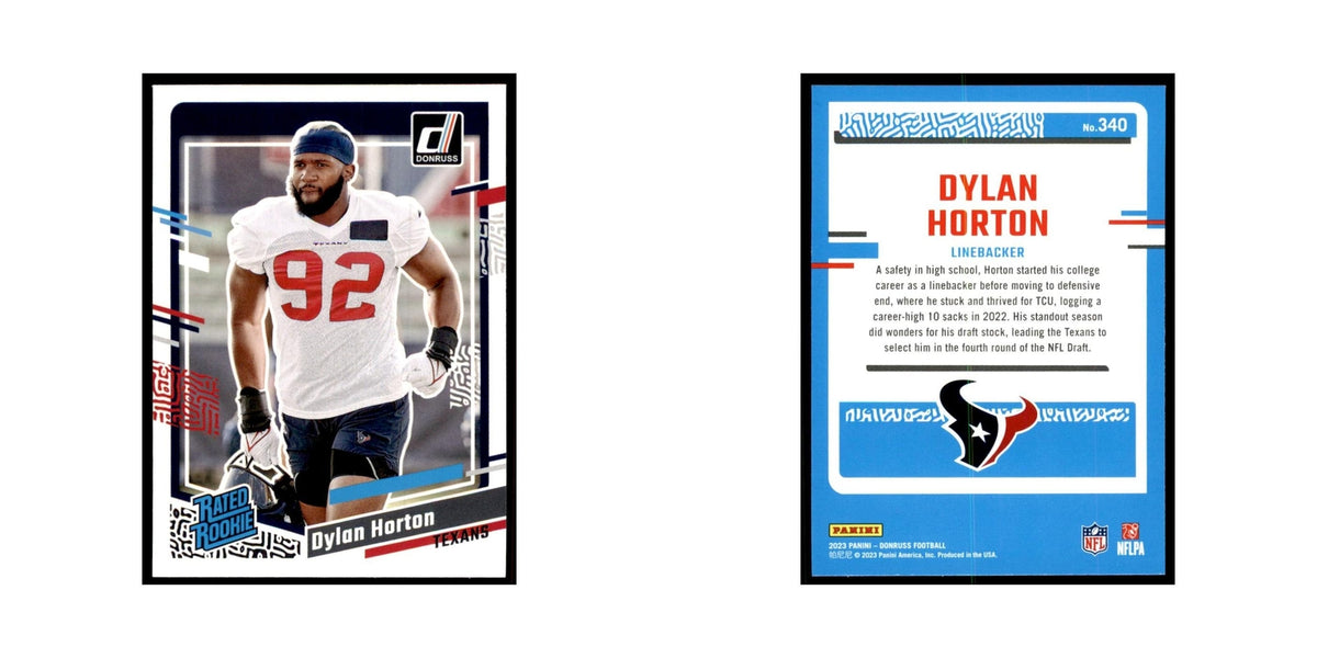 Dylan Horton 2023 Donruss #340 Houston Texans Football Card NM