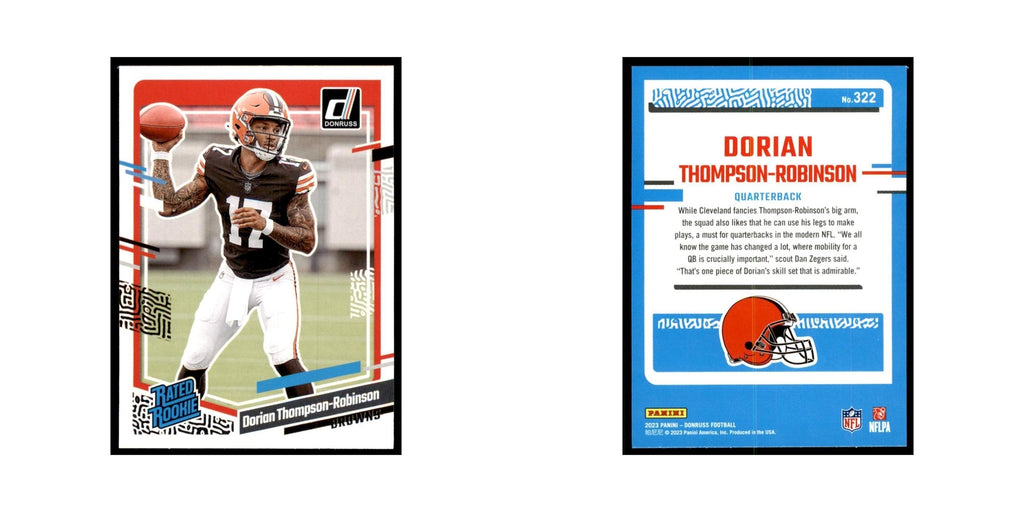 Dorian Thompson-Robinson 2023 Donruss #322 Cleveland Browns Football Card NM