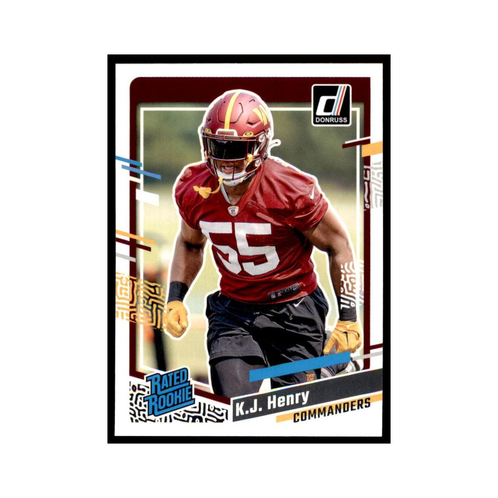 K.J. Henry 2023 Donruss #400 Washington Commanders Football Card NM