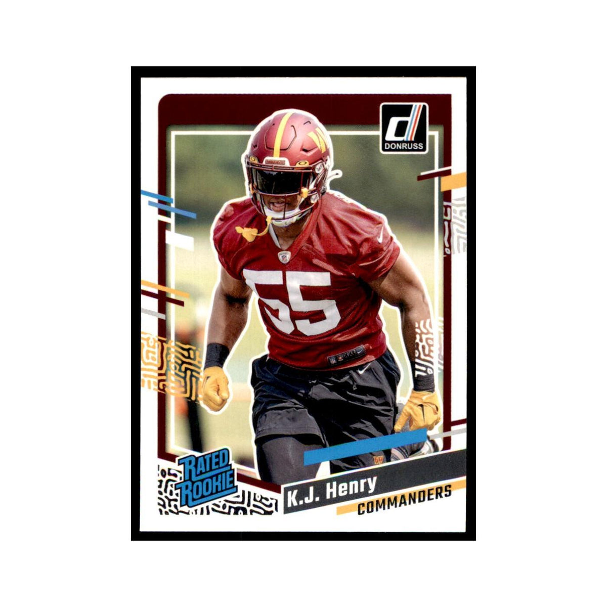 K.J. Henry 2023 Donruss #400 Washington Commanders Football Card NM
