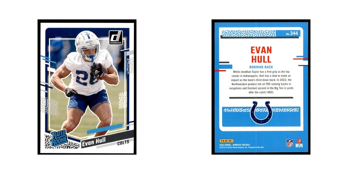 Evan Hull 2023 Donruss #344 Indianapolis Colts Football Card NM