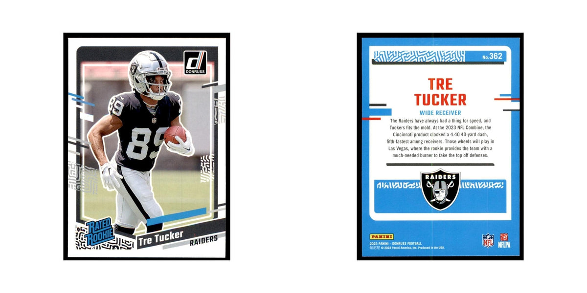Tre Tucker 2023 Donruss #362 Las Vegas Raiders Football Card NM