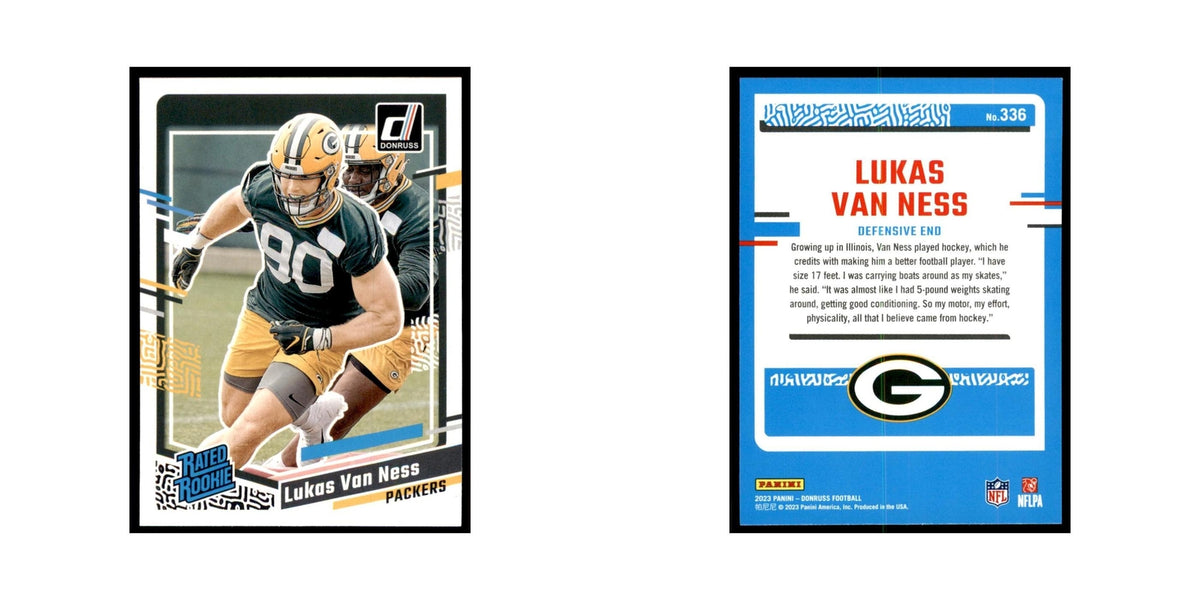 Lukas Van Ness 2023 Donruss #336 Green Bay Packers Football Card NM