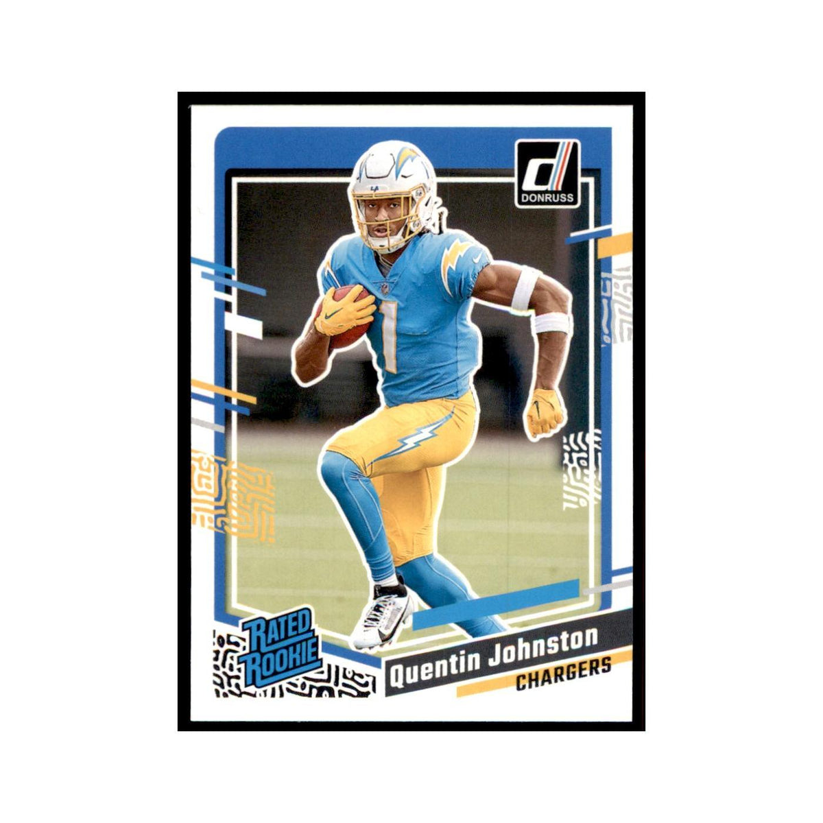 Quentin Johnston 2023 Donruss #353 Los Angeles Chargers Football Card NM