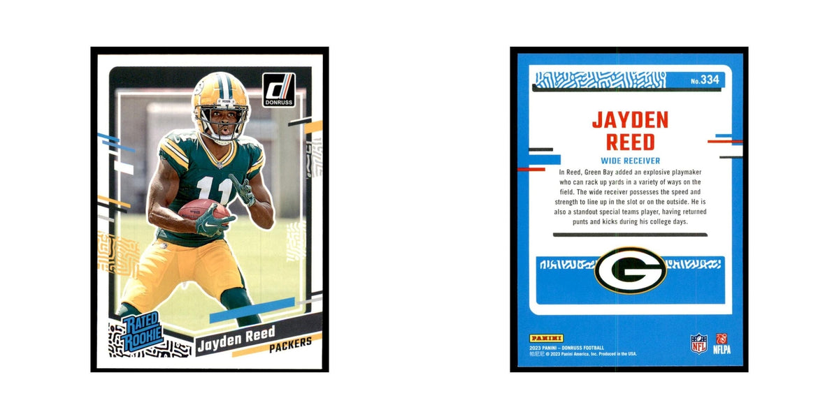 Jayden Reed 2023 Donruss #334 Green Bay Packers Football Card NM