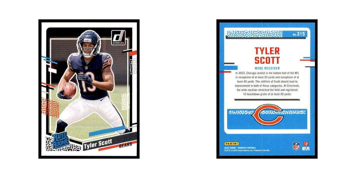 Tyler Scott 2023 Donruss #315 Chicago Bears Football Card NM