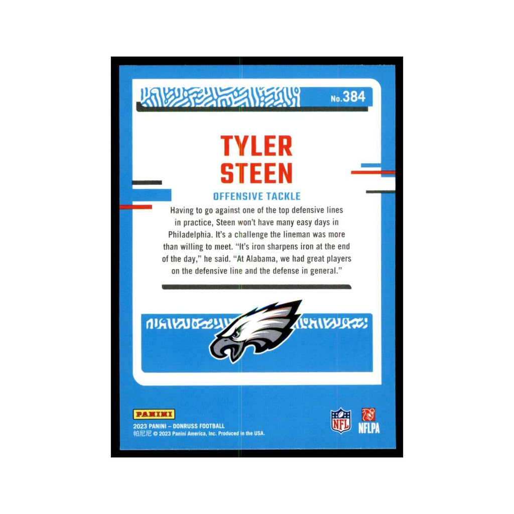 Tyler Steen 2023 Donruss #384 Philadelphia Eagles Football Card NM