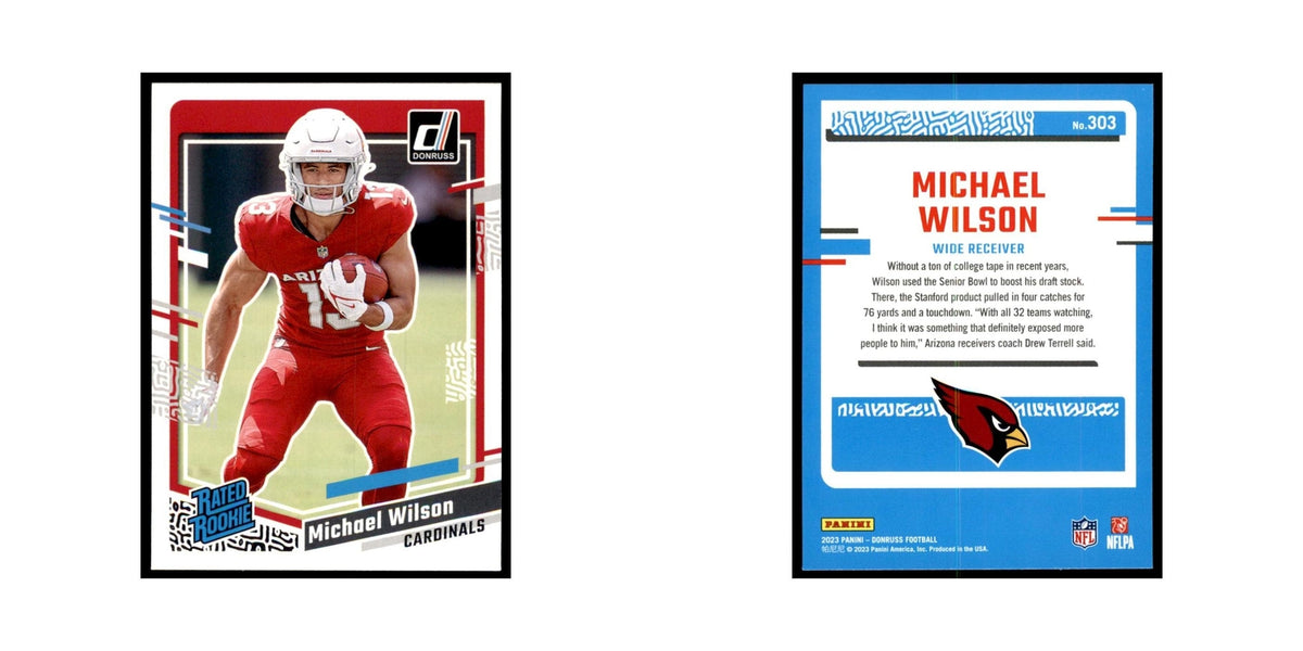 Michael Wilson 2023 Donruss #303 Arizona Cardinals Football Card NM