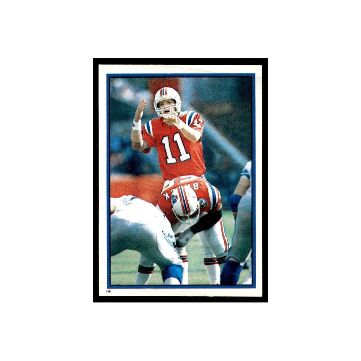 Tony Eason 1985 Topps Stickers #96 New England Patriots Football Card NM