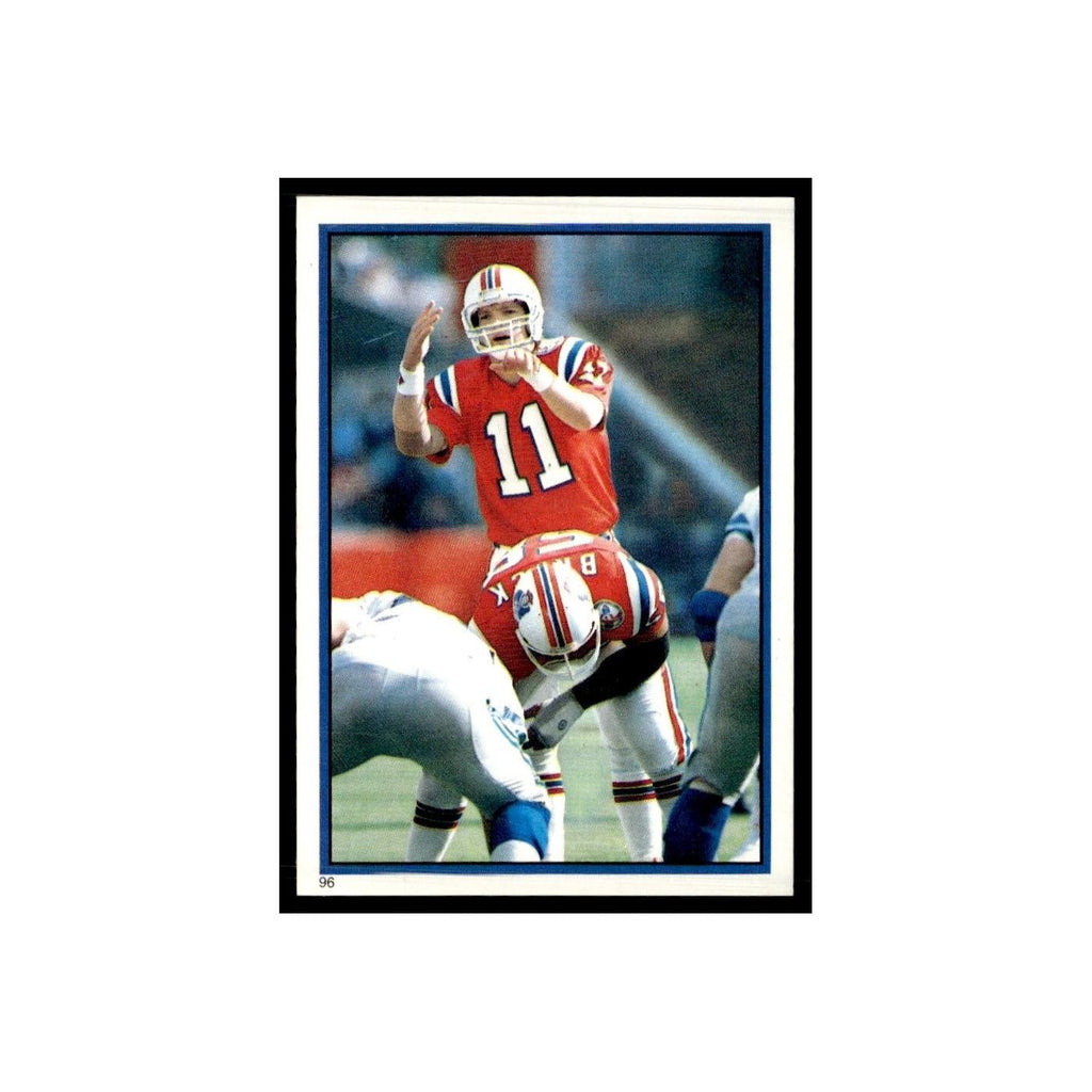 Tony Eason 1985 Topps Stickers #96 New England Patriots Football Card NM