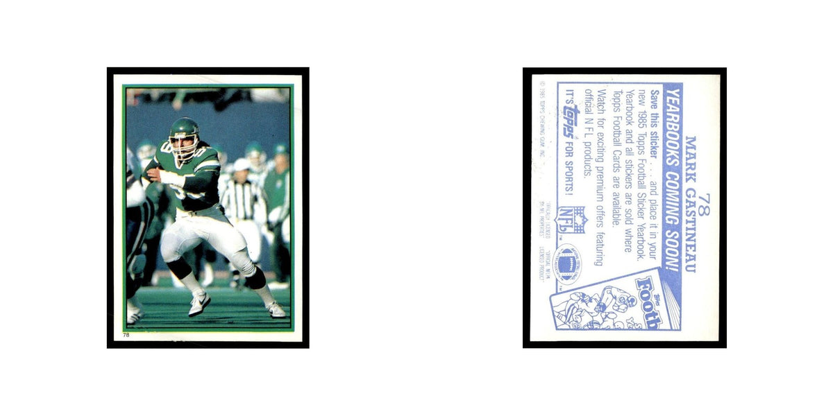 Mark Gastineau 1985 Topps Stickers #78 New York Jets Football Card NM