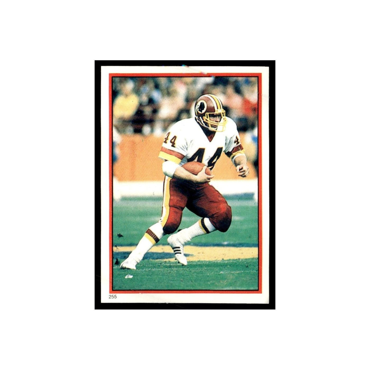 John Riggins 1985 Topps Stickers #255 Washington Redskins Football Card NM
