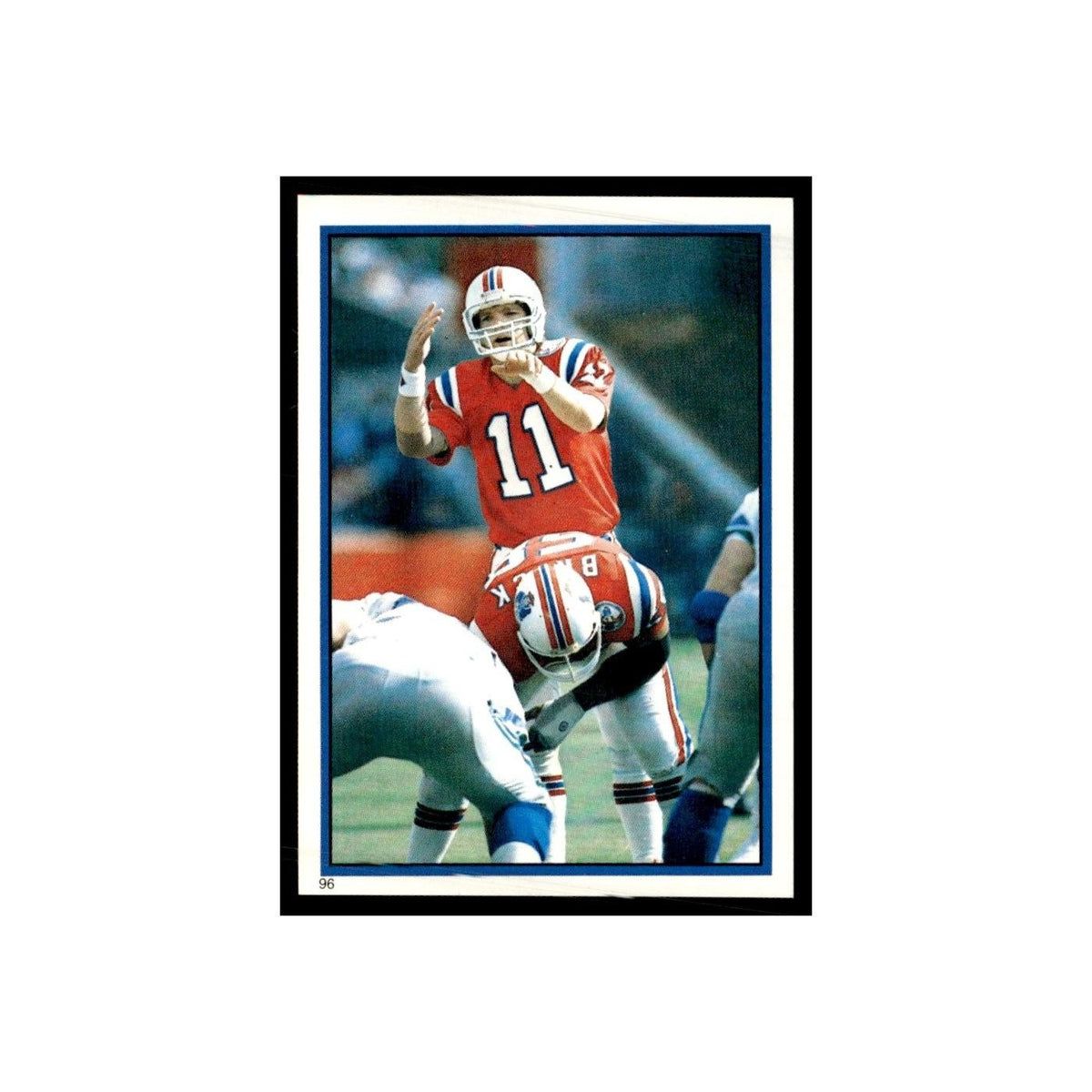 Tony Eason 1985 Topps Stickers #96 New England Patriots Football Card NM