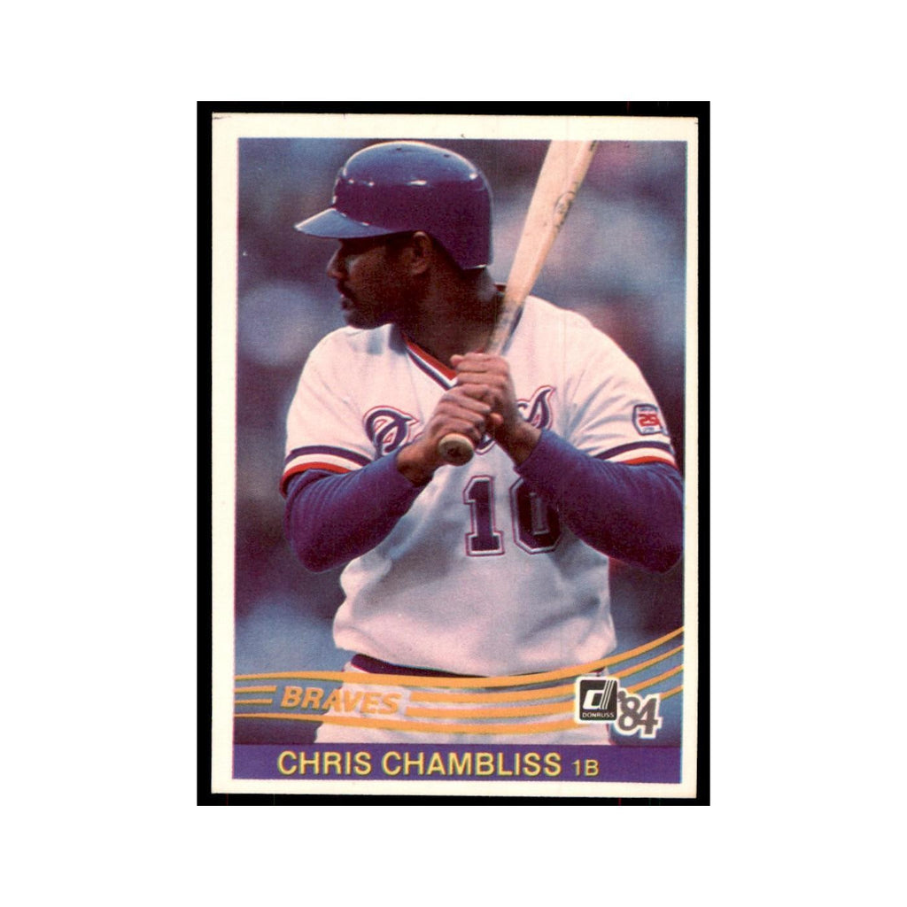 Chris Chambliss 1984 Donruss #537 Atlanta Braves Baseball Card NM