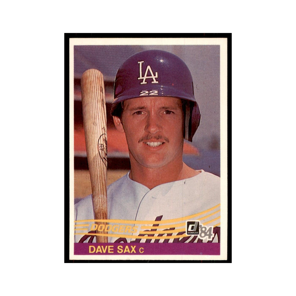Dave Sax Rookie 1984 Donruss #519 Los Angeles Dodgers Baseball Card NM