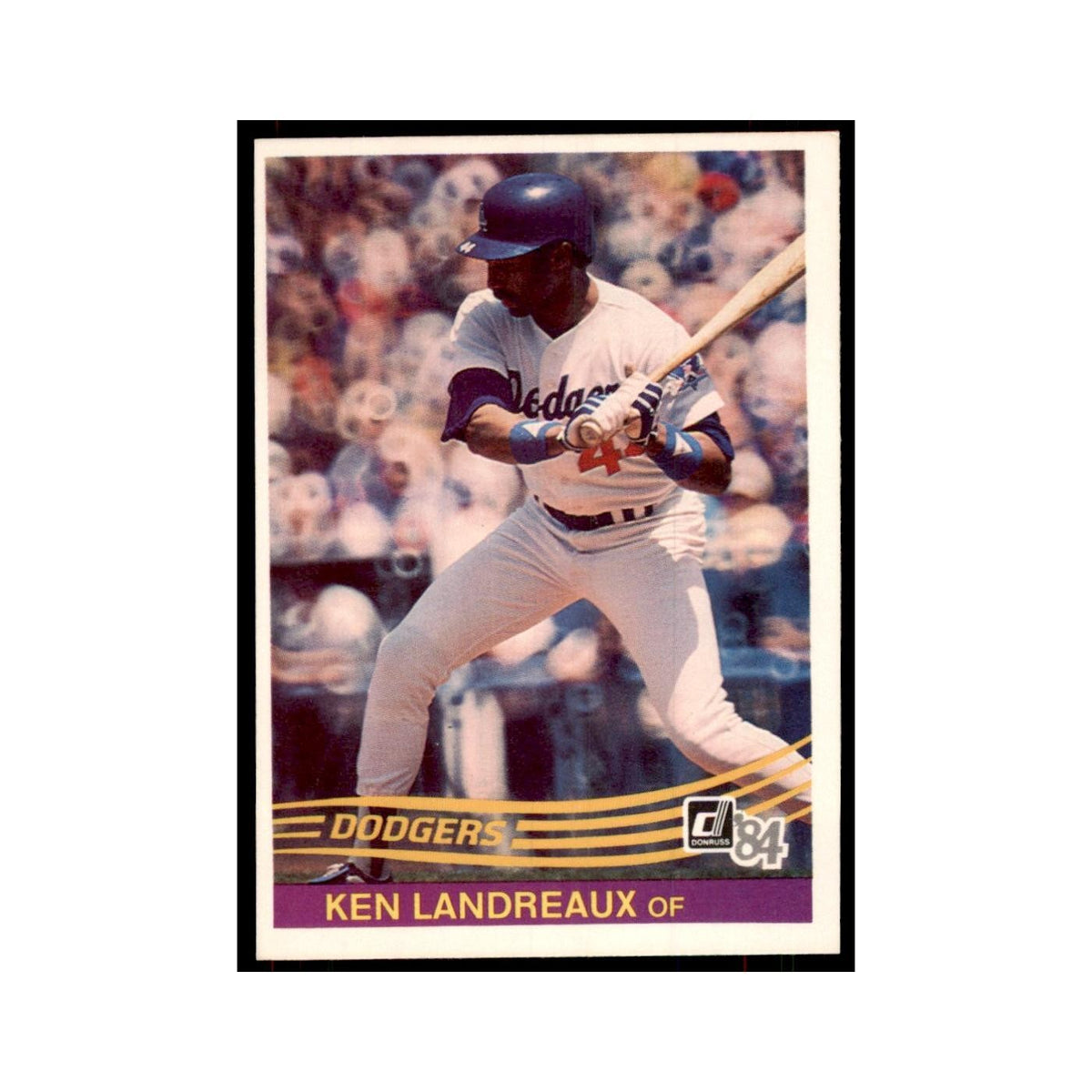 Ken Landreaux 1984 Donruss #470 Los Angeles Dodgers Baseball Card NM
