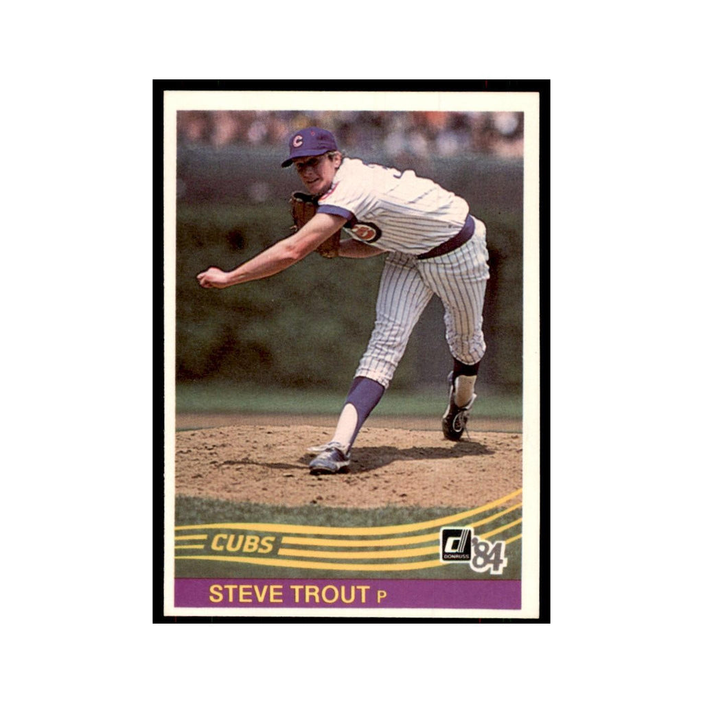 Steve Trout 1984 Donruss #533 Chicago Cubs Baseball Card NM
