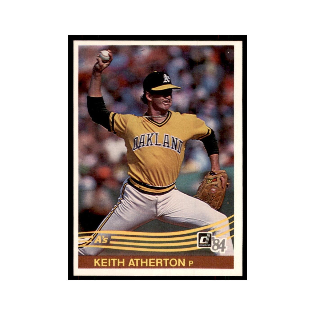 Keith Atherton Rookie 1984 Donruss #497 Oakland Athletics Baseball Card NM