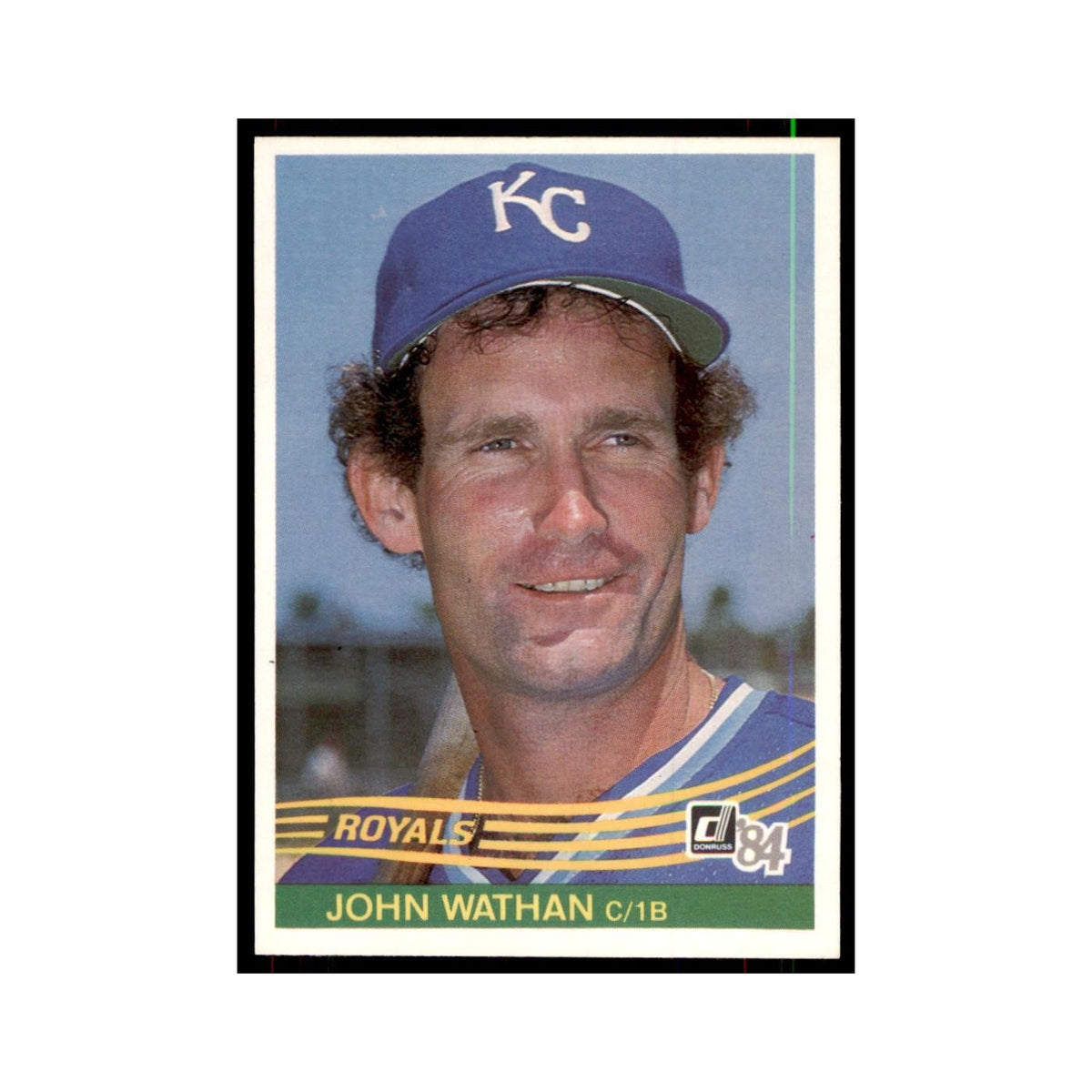 John Wathan 1984 Donruss #466 Kansas City Royals Baseball Card NM