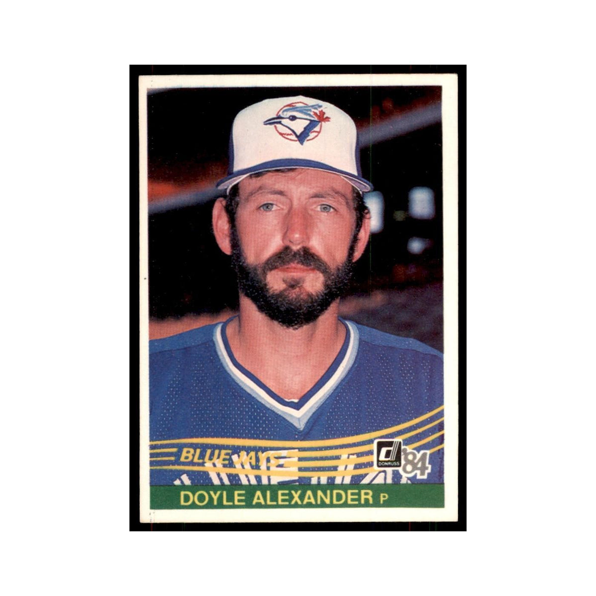 Doyle Alexander 1984 Donruss #439 Toronto Blue Jays Baseball Card NM
