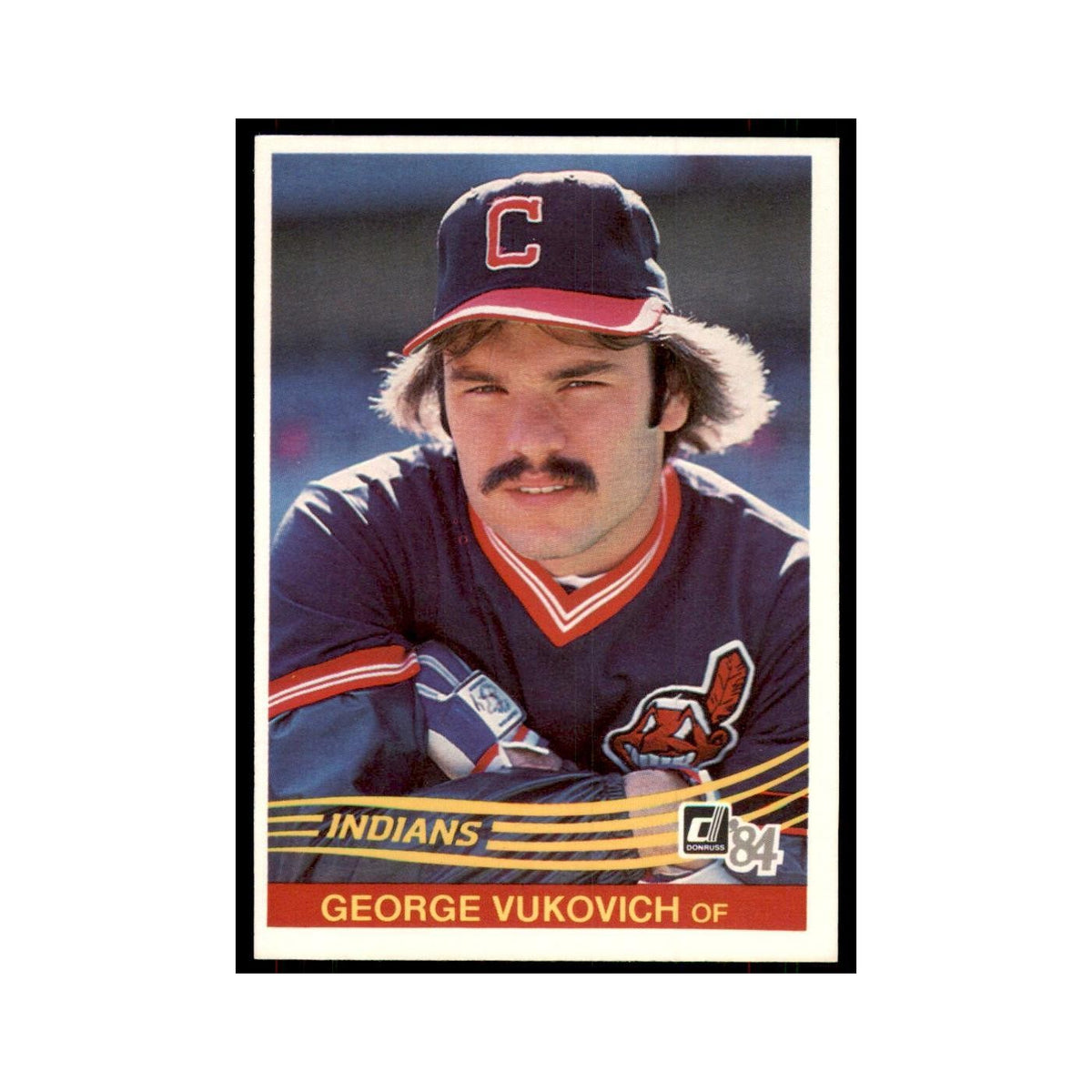George Vukovich 1984 Donruss #468 Cleveland Indians Baseball Card NM