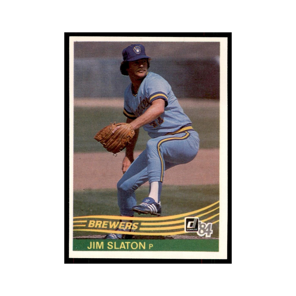 Jim Slaton 1984 Donruss #481 Milwaukee Brewers Baseball Card NM