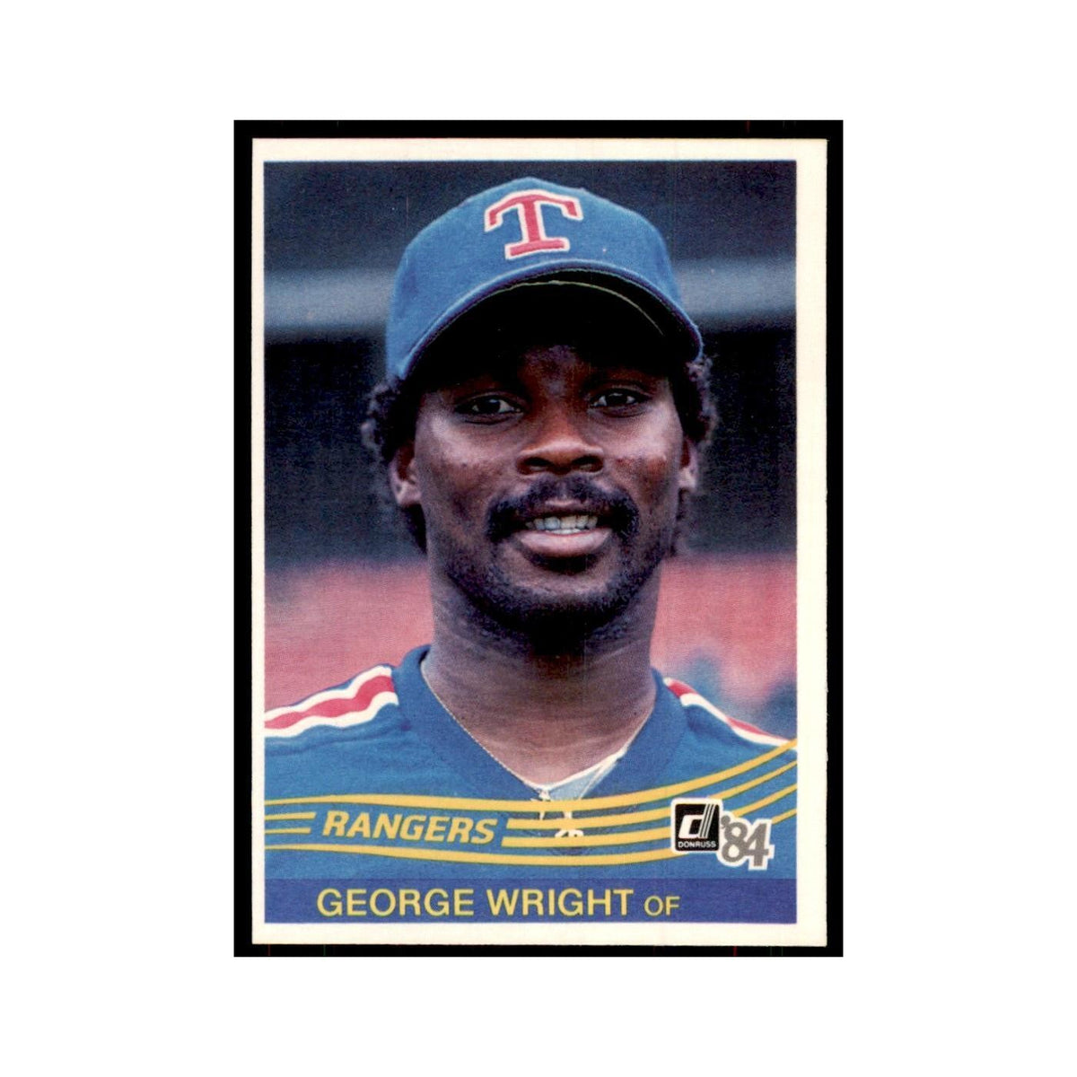 George Wright 1984 Donruss #525 Texas Rangers Baseball Card NM