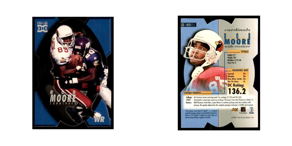 Rob Moore 1997 The Score Board #65 Football Cards Football Card NM