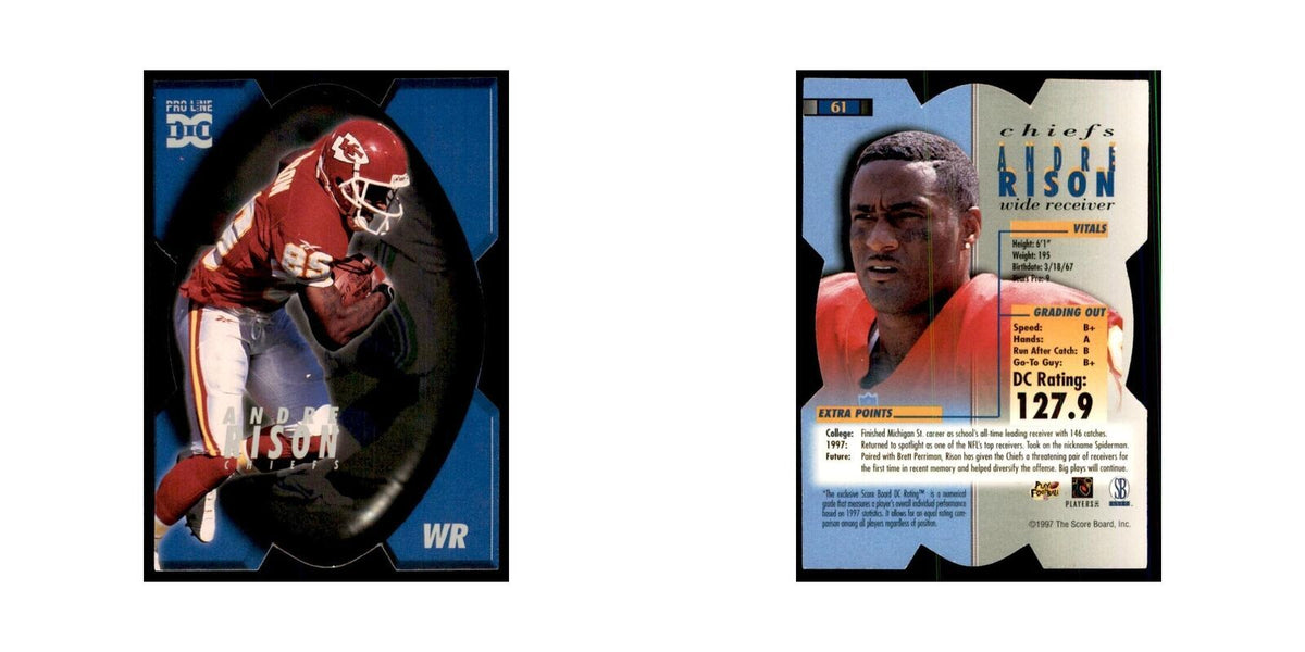 Andre Rison 1997 The Score Board #61 Football Cards Football Card NM