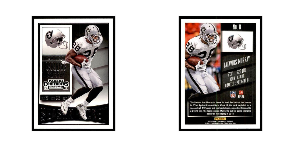 Latavius Murray 2015 Panini Contenders #8 Football Cards Football Card NM