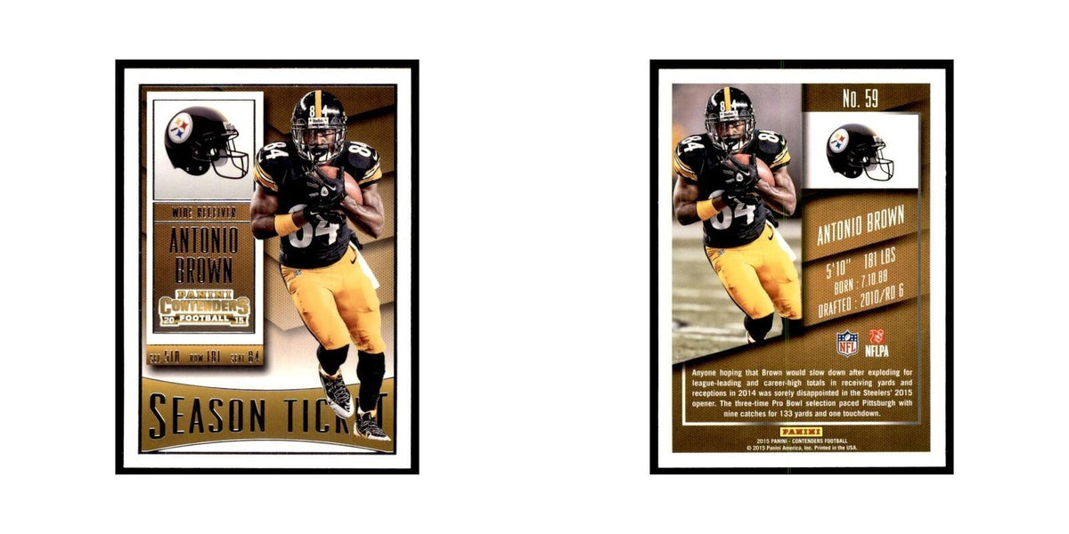 Antonio Brown 2015 Panini Contenders #59 Football Cards Football Card NM