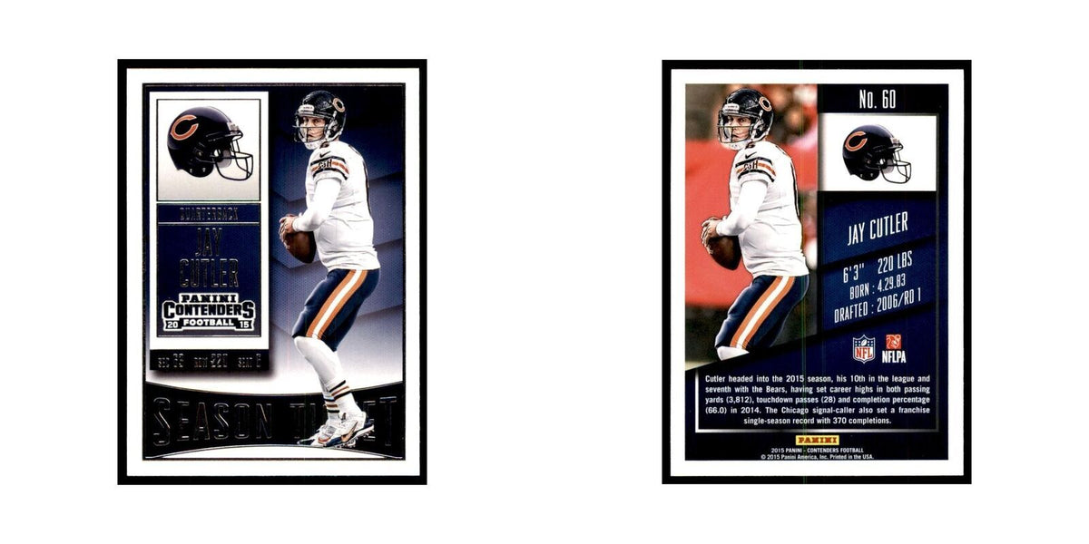 Jay Cutler 2015 Panini Contenders #60 Football Cards Football Card NM