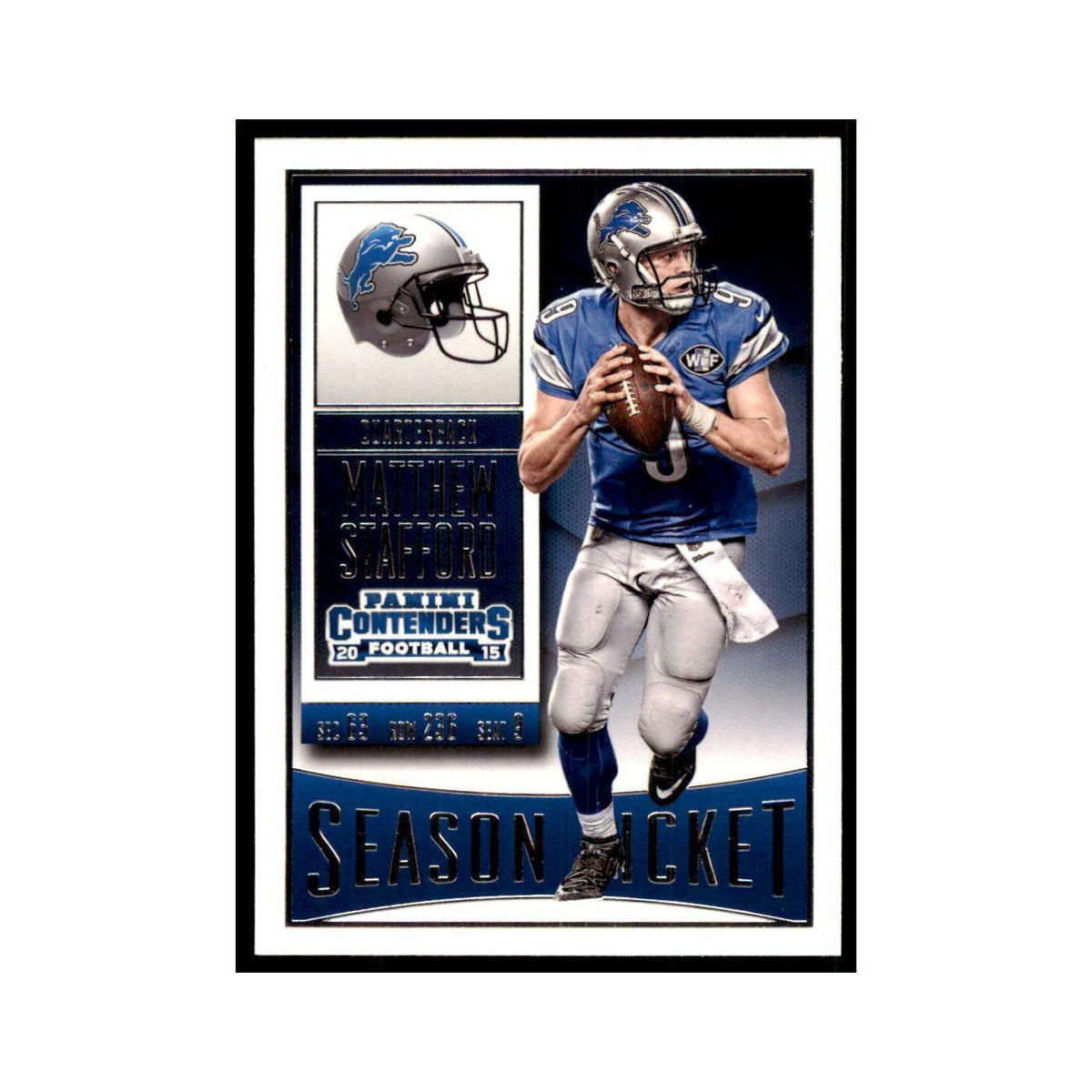Matthew Stafford 2015 Panini Contenders #63 Football Cards Football Card NM