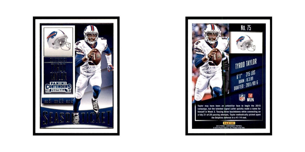 Tyrod Taylor 2015 Panini Contenders #75 Football Cards Football Card NM