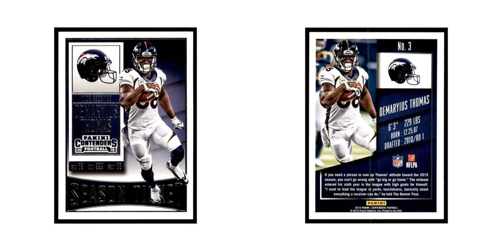 Demaryius Thomas 2015 Panini Contenders #3 Football Cards Football Card NM