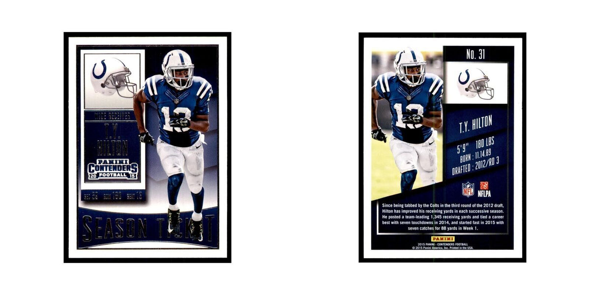T.Y. Hilton 2015 Panini Contenders #31 Football Cards Football Card NM