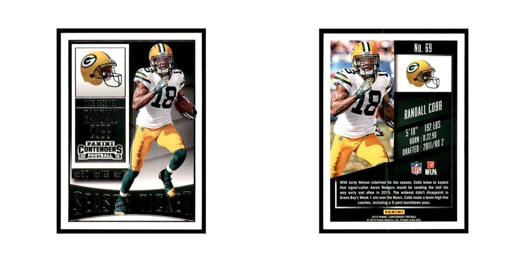 Randall Cobb 2015 Panini Contenders #69 Football Cards Football Card NM