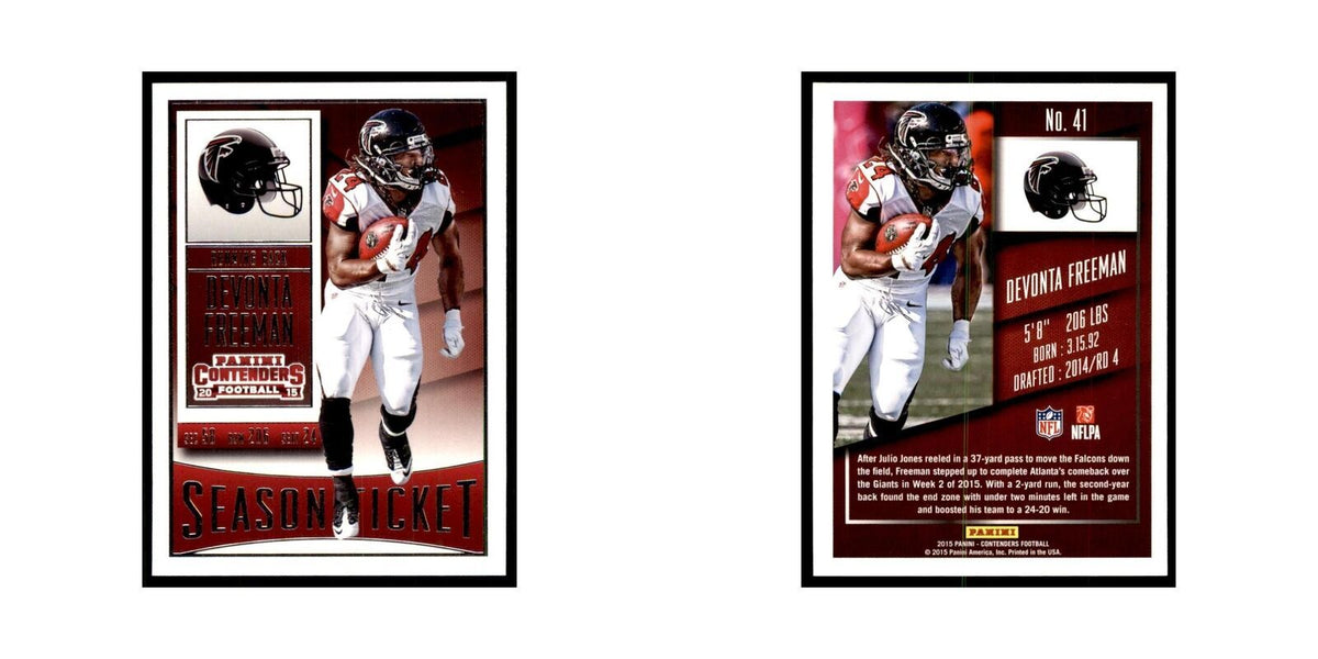 Devonta Freeman 2015 Panini Contenders #41 Football Cards Football Card NM