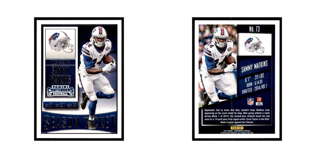 Sammy Watkins 2015 Panini Contenders #73 Football Cards Football Card NM