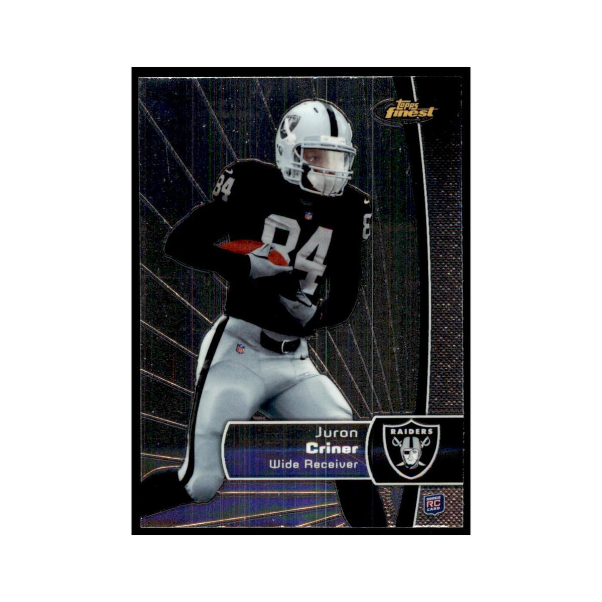 Juron Criner Rookie 2012 Topps Finest #129 Oakland Raiders Football Card NM