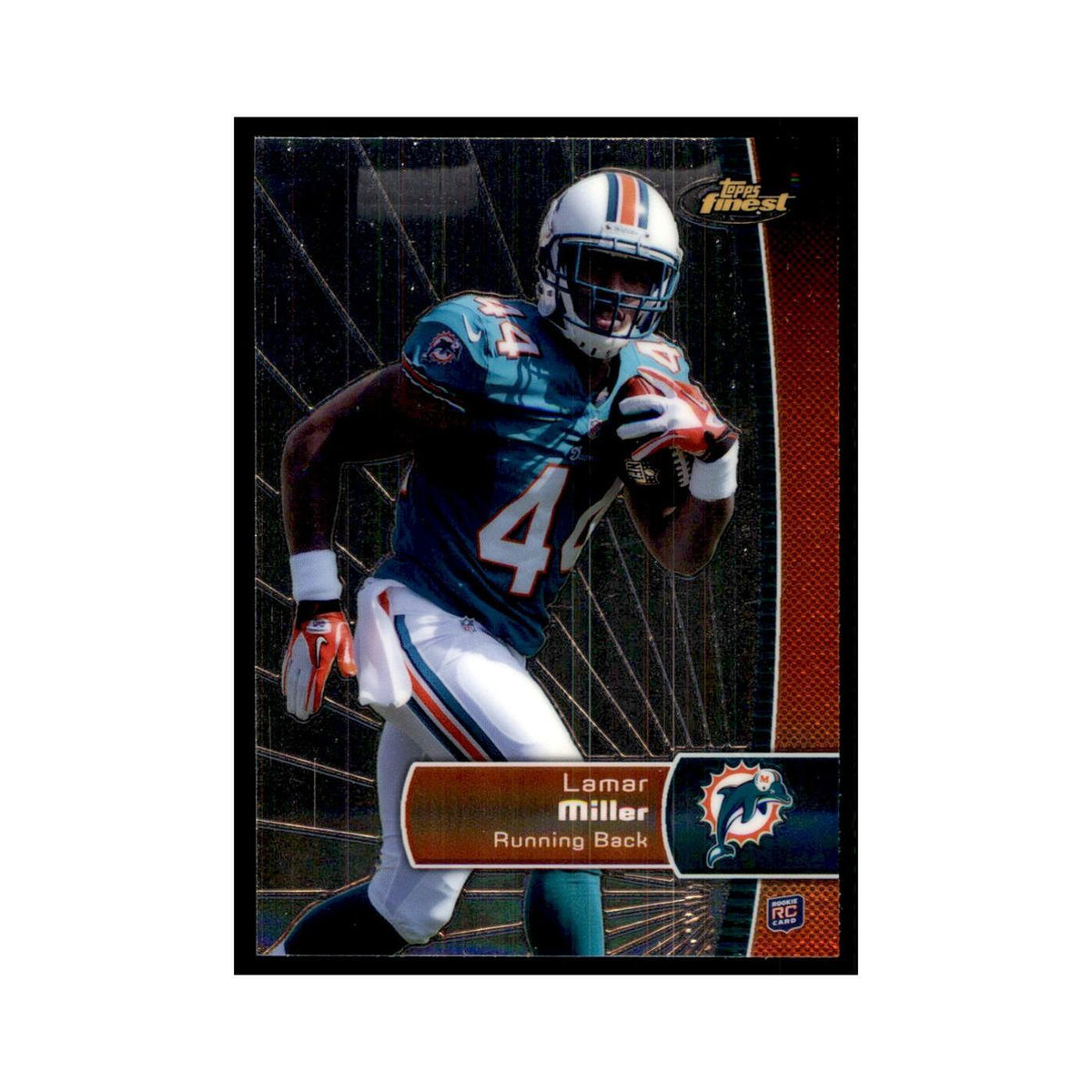 Lamar Miller Rookie 2012 Topps Finest #107 Miami Dolphins Football Card NM