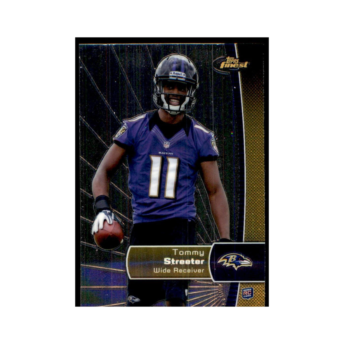 Tommy Streeter Rookie 2012 Topps Finest #150 Baltimore Ravens Football Card NM