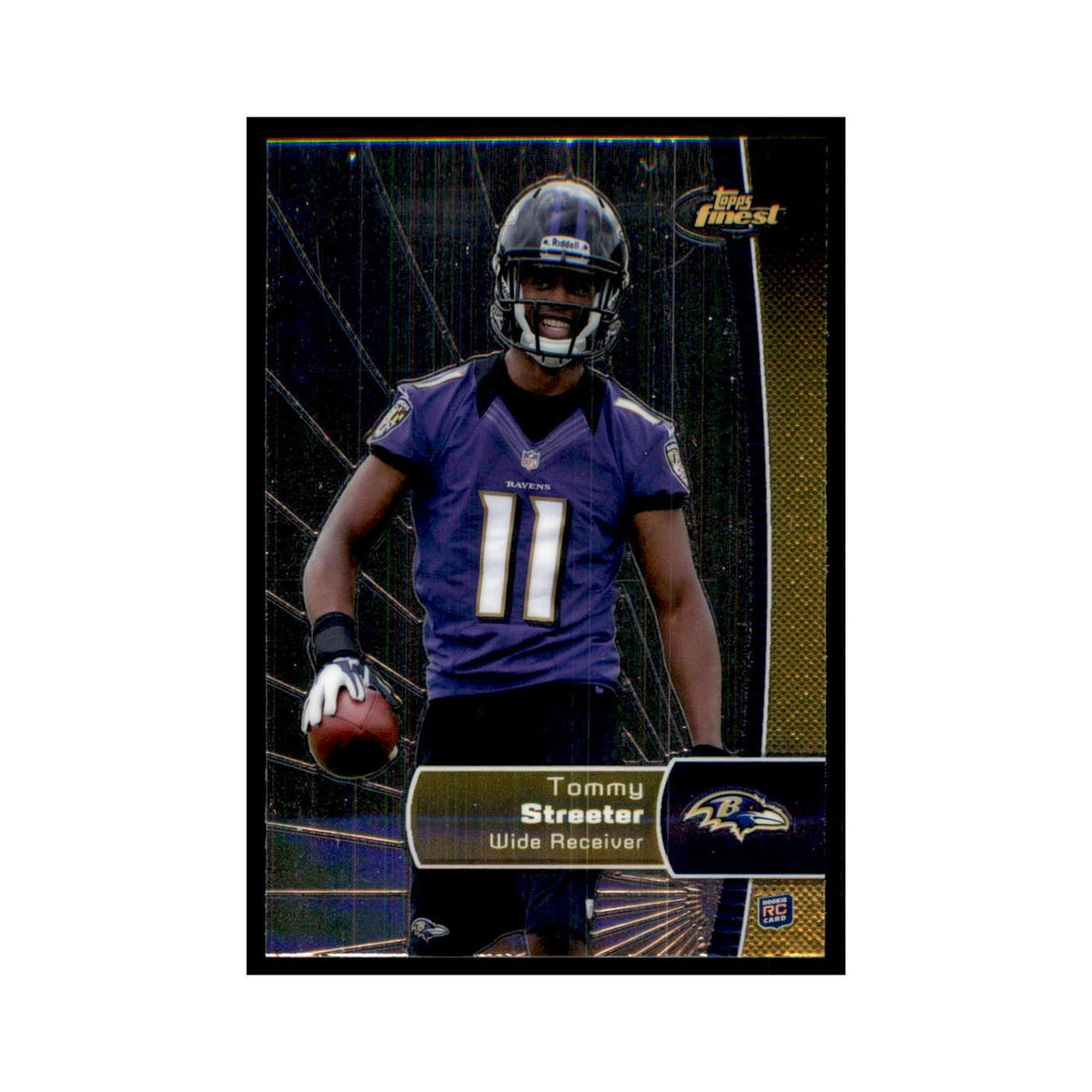 Tommy Streeter Rookie 2012 Topps Finest #150 Baltimore Ravens Football Card NM